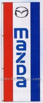 3'x8' Stock Double Face Dealer Rotator Logo Flags - Mazda