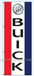 3'x8' Stock Single Face Dealer Rotator Logo Flags - Buick