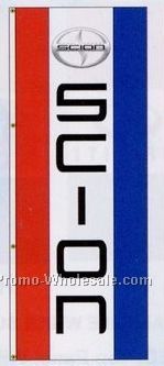 3'x8' Stock Single Face Dealer Rotator Logo Flags - Scion