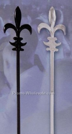 4" Standard Fleur De Lys Pick (Crystal Clear)