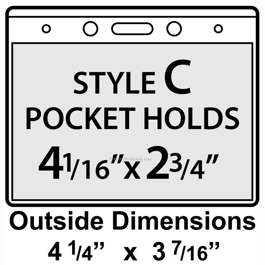 4-1/4"x3-1/2" Vinyl Id Pouches (Standard)