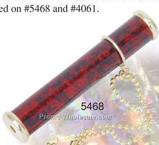 4-1/8"x3/4" Marbleized Brass Kaleidoscope (Sand Blasted)