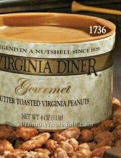 4 Oz. Butter Toasted Virginia Peanuts In Snack Tube