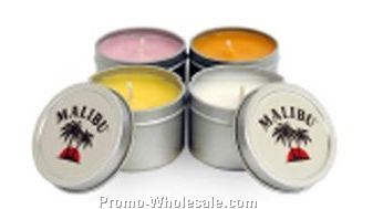 4 Oz. Soy Travel Candle - In Round Tin