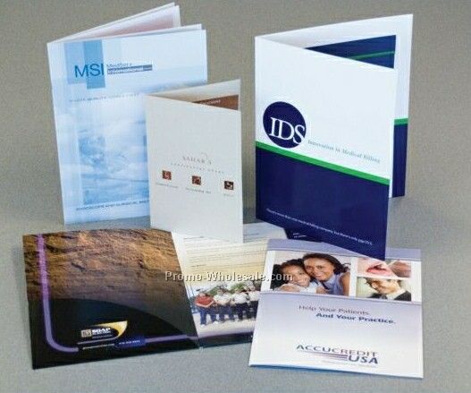4 Page Stitched Insert Booklet (2 Color - Coated Stock)