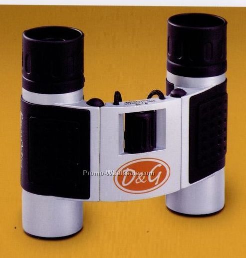 4"x2-1/2" 10x25 Magnification Binoculars With Ruby Coated Lens