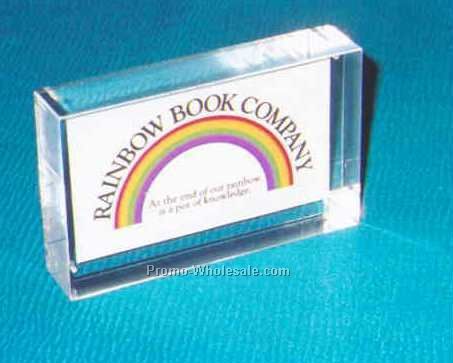 4"x4"x1/2" Desktop Sandwichment/Business Card Holder Embedment