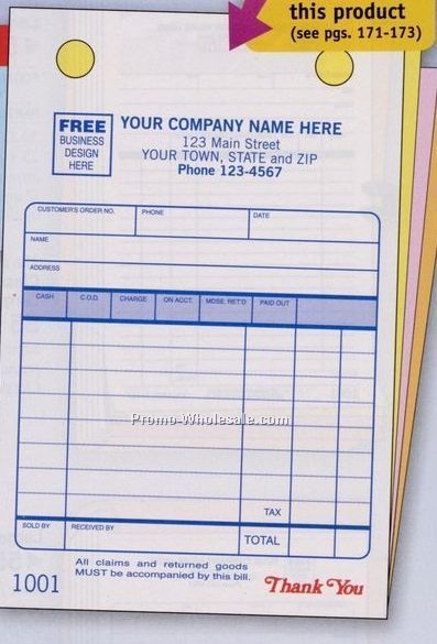 4"x6" 2 Part Classic Collection Register Form W/ Wording Options