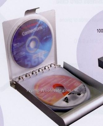 5-1/2"x6-1/2"x1" Aluminum CD Case - Screen Printed
