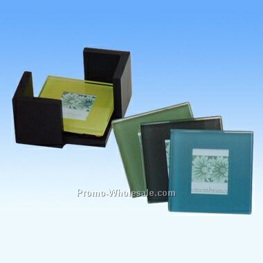 5 Pcs Square Photo Coaster Set (Screened)