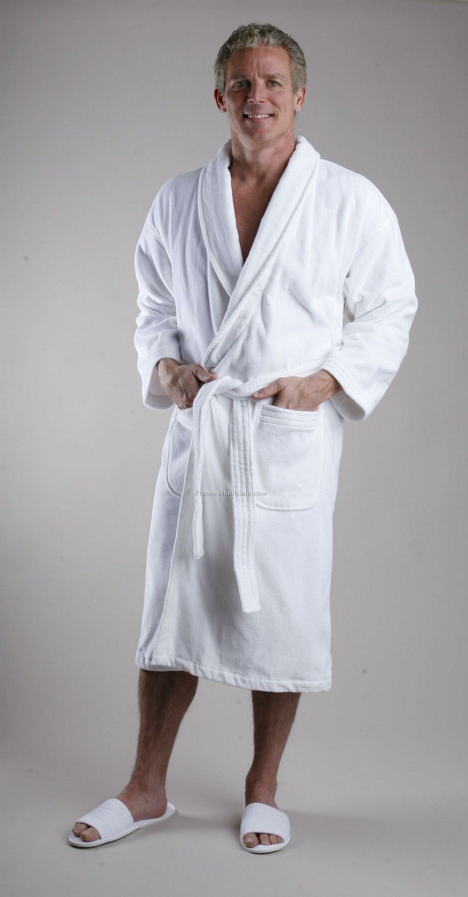 52" Luxury Turkish Hotel Shawl Collar Robe