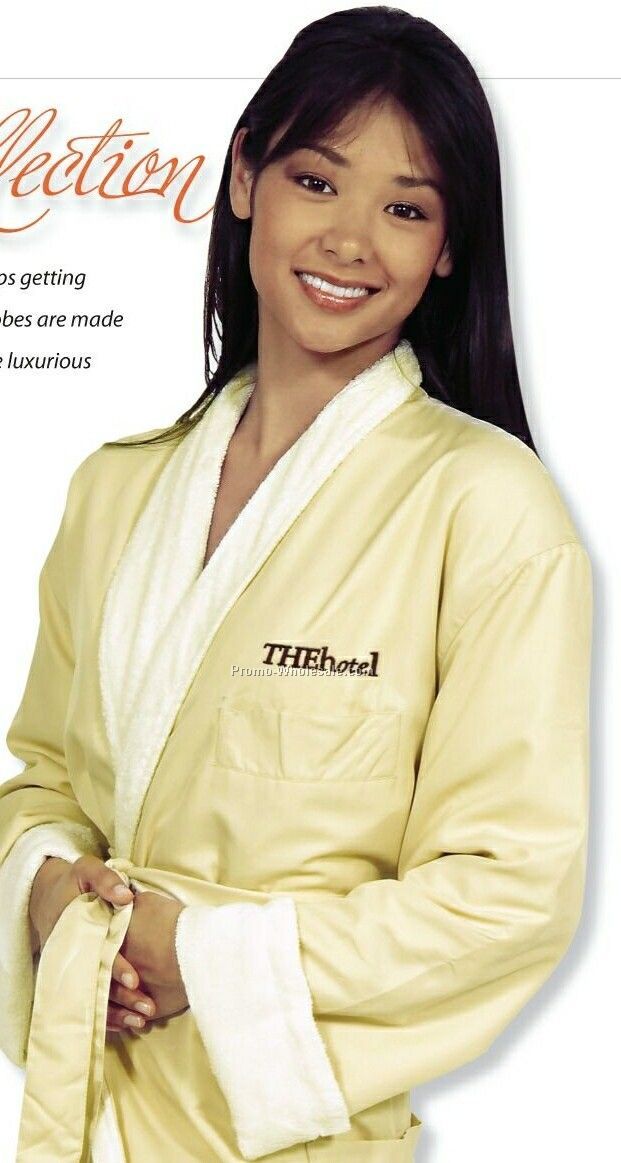 52" Microfiber Shawl Collar Robe - 1 Size (Blank)