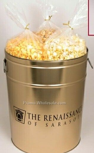 6-1/2 Gallon, 3 Way Popcorn (Butter, Cheese, And Caramel)