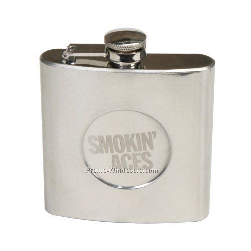 6 Oz. Stainless Steel Designer Flask