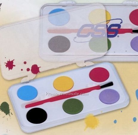6-color Water Color Paint Set (Blank)