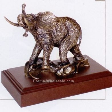 8-1/2" Elephant Challenge Sculpture