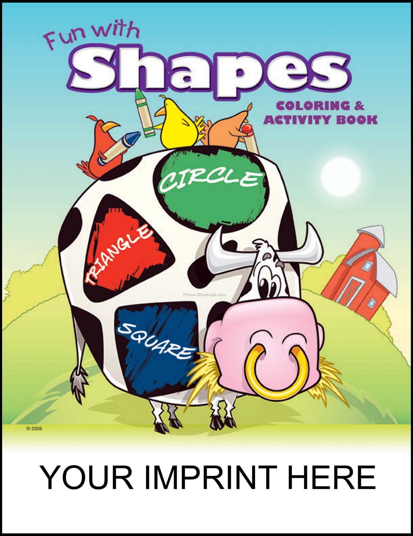8-3/8"x10-7/8" Fun With Shapes Coloring & Activity Book