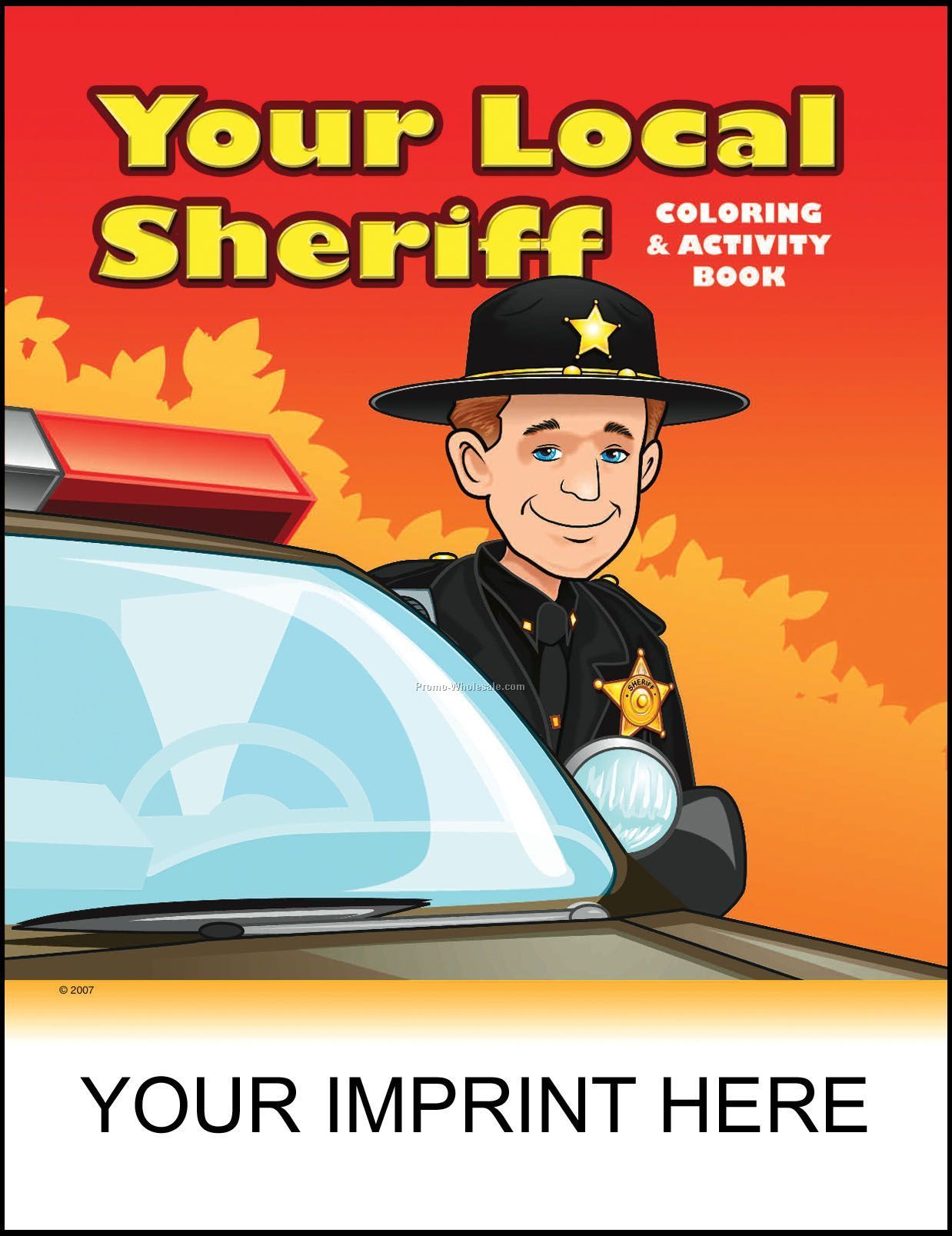 8-3/8"x10-7/8" Your Local Sheriff Coloring & Activity Book