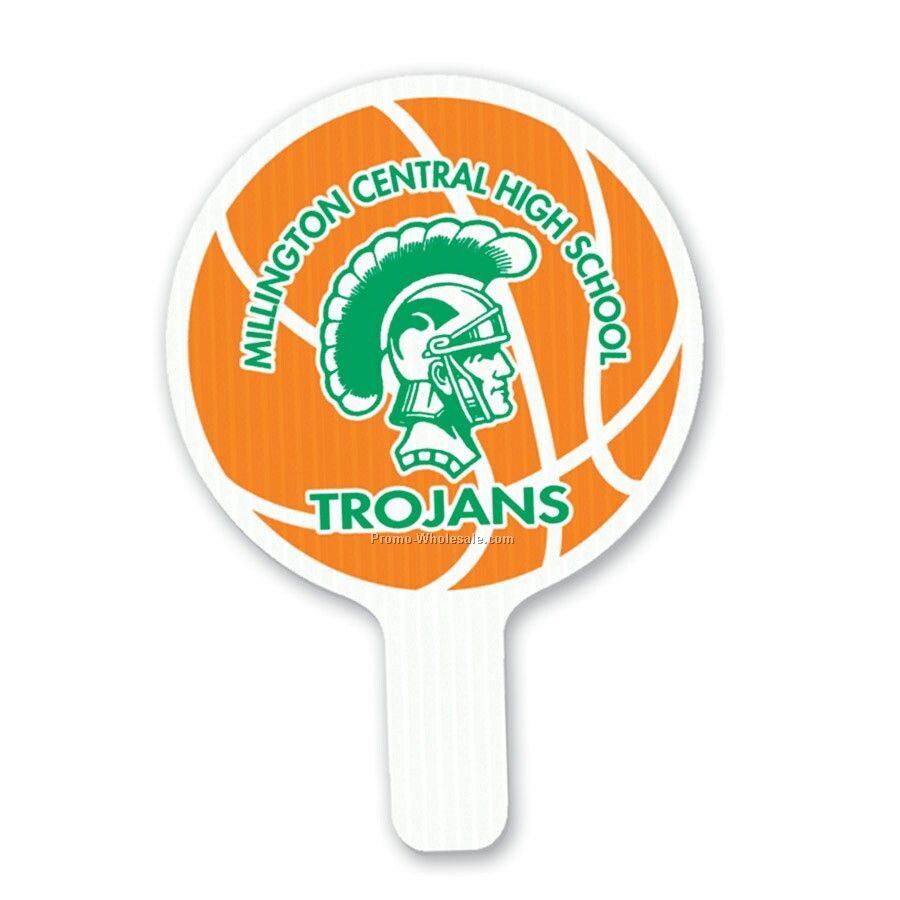 8"x12" Round Standard Hand Fan