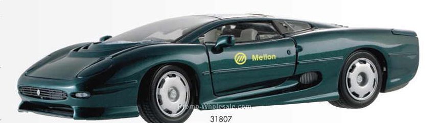 9" Metallic Green Jaguar Xj220 Die Cast Replica Vehicle