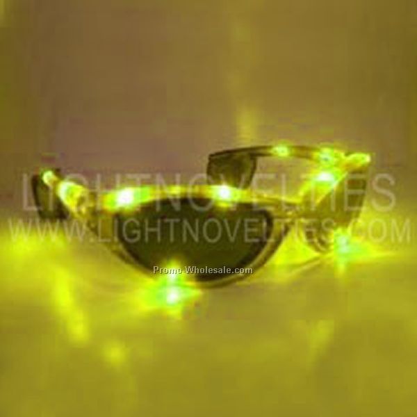 Adult Light Up LED Glasses - Orange