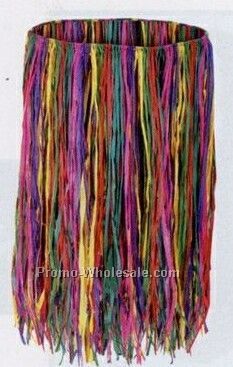 Adult Multi Color Raffia Hula Skirts (30"x32")