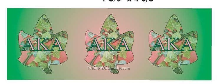 Alpha Kappa Alpha Sorority Ivy Badge W/ Metal Pin (1-5/8"x4-5/8")