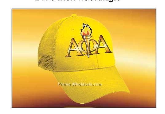 Alpha Phi Alpha Fraternity Hat Badge W/ Metal Pin (2-1/8"x3-1/8")
