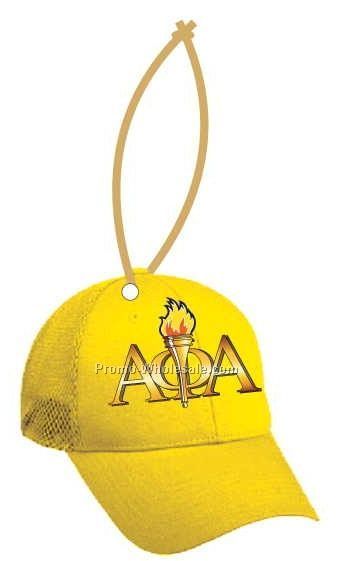 Alpha Phi Alpha Fraternity Hat Ornament W/ Mirror Back (4 Square Inch)