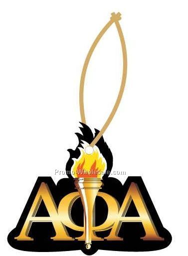 Alpha Phi Alpha Fraternity Mascot Ornament W/ Mirrored Back (6 Square Inch)
