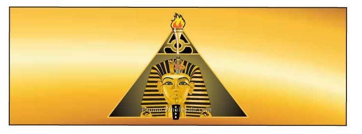 Alpha Phi Alpha Fraternity Pyramid Badge W/ Metal Pin (1-5/8"x4-5/8")