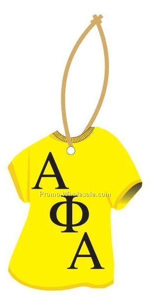 Alpha Phi Alpha Fraternity Shirt Ornament W/ Mirrored Back (12 Sq. Inch)