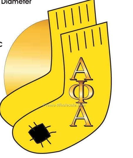 Alpha Phi Alpha Fraternity Socks Coaster W/ Felt Back