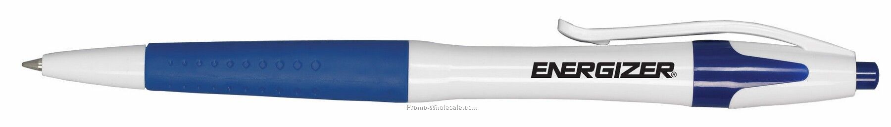 Athena White Barrel Pen With Matching Gripper - Next Day