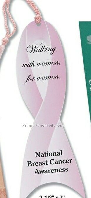 Awareness Ribbon Bookmark With Tassel