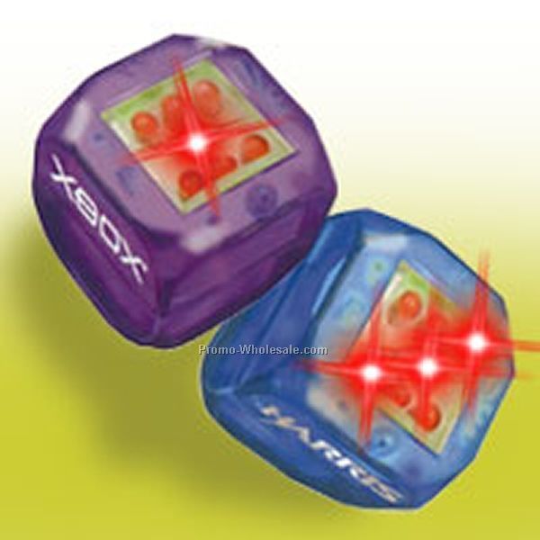 Blue Light Up Dice