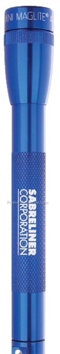 Blue Mini Mag-lite Flashlight (5-1/8"x3/4"x1/2")