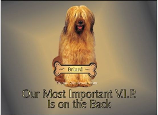 Briard Dog Rectangle Photo Hand Mirror (2-1/2"x3-1/2")