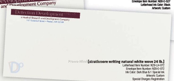 Bright White Strathmore Writing Wove Envelopes W/ Black Ink