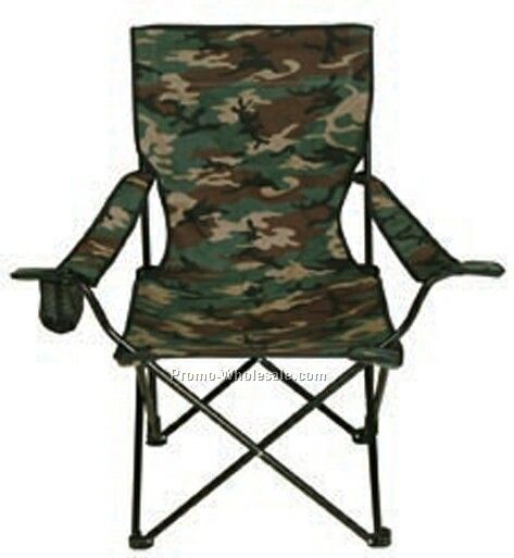 Camouflage Folding Chair W/ Carry Bag