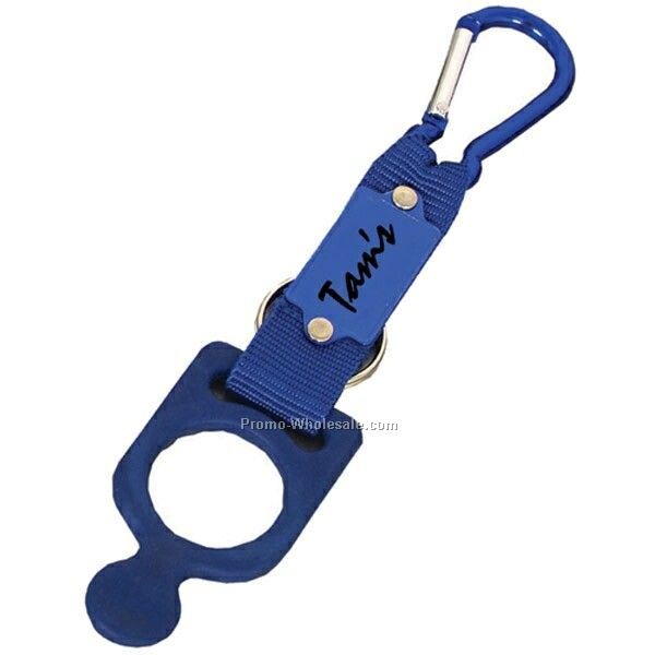 Carabiner W/ Rubber Bottle Holder (Imprinted)