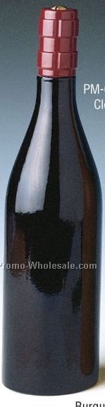 Cellarmaster's Wood Burgundy Bottle Dark Finish Peppermill