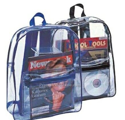 Clear Pvc Backpack (Printed)