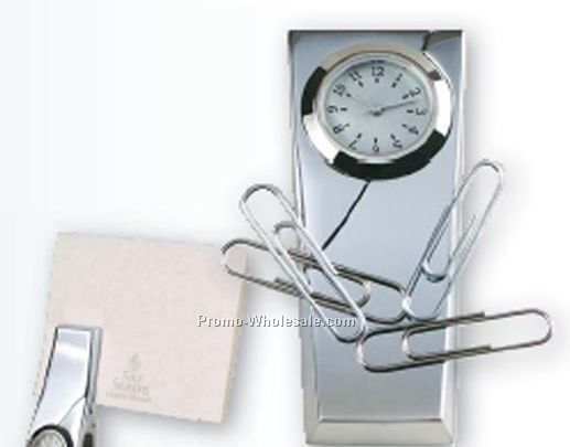 Clip It Clock / Memo Holder