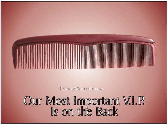 Comb Photo Hand Mirror W/ Full Back Mirror (2-1/2"x3-1/2")