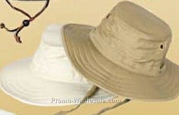 Cotton Canvas Floating Hat W/ Hidden Pocket (One Size Fit Most)