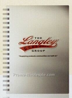 Cover Series 5 -silver Alloy/Chip Medium Notebook, 7"x10"-100 Sheets Filler