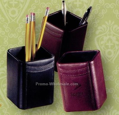 Cowhide Leather Chief's Pen/Pencil Holder