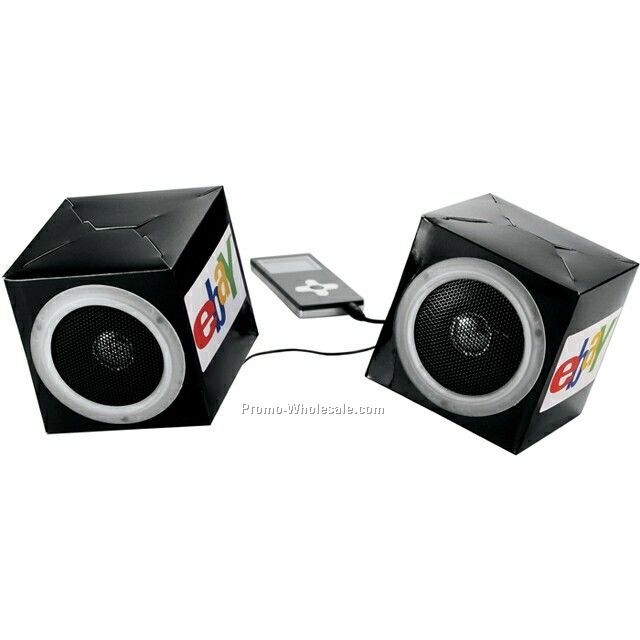 Cube Cardboard Paper Speaker Set