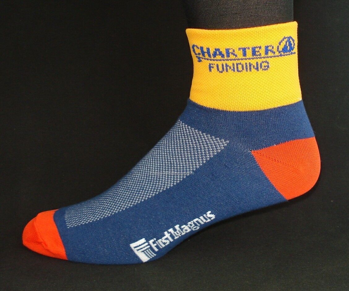 Custom Cool Max Woven Hybrid Cycling Sock